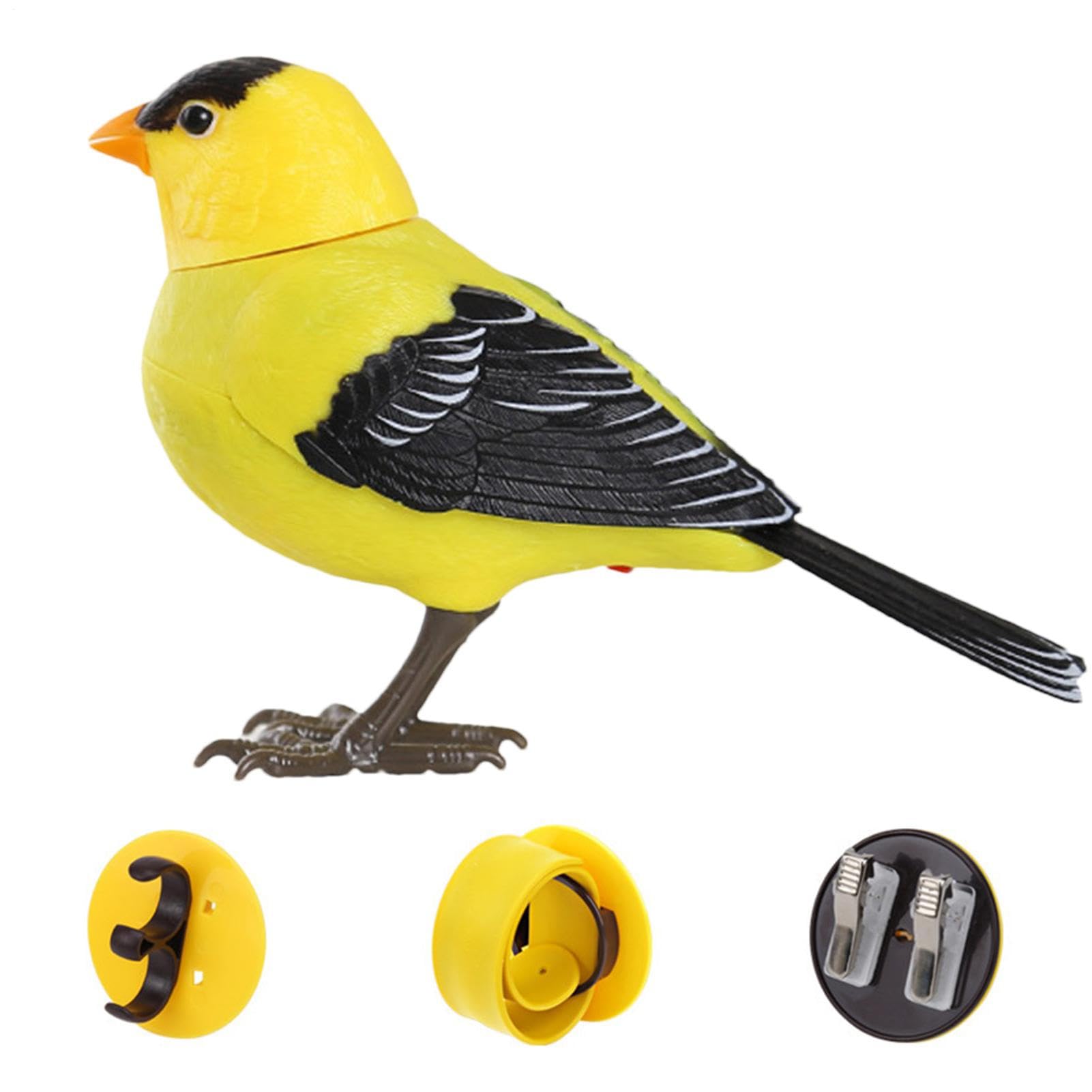 Electric Singing Animated Bird Toys 13.5x9cm Artificial Fake Birds Figure Christmas Ornaments Home Tree Ornament Decoration