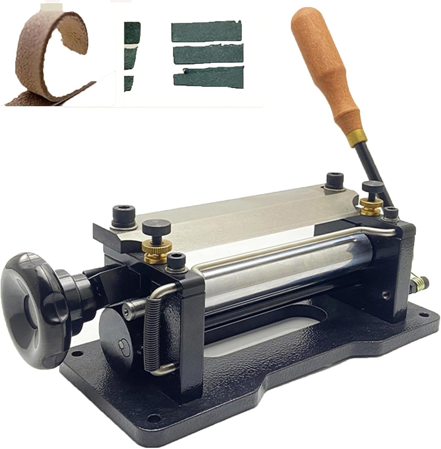 XNZJHPP Manual Leather Skiver Paring Machine for Thinning Leather, DIY Tool for Factory and Home Use, Manual Leather Peeler,Stainless steel