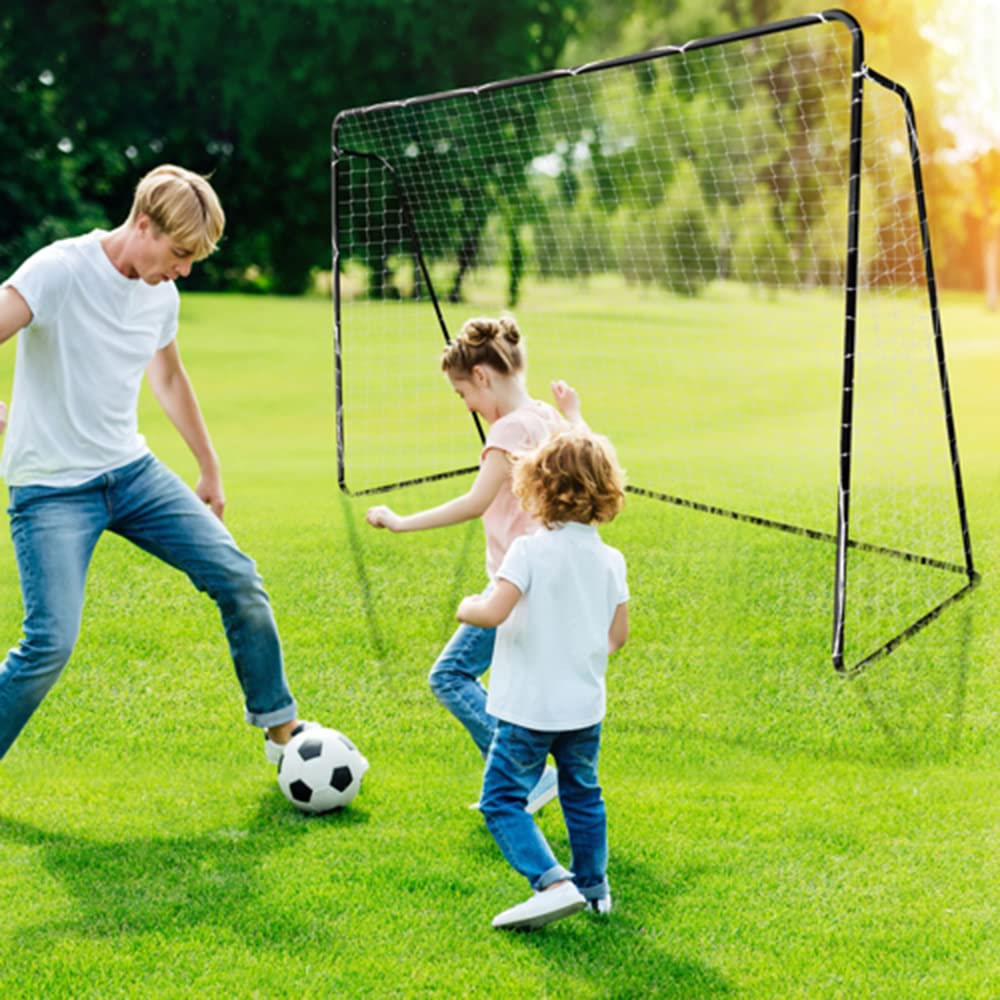 Outvita But de Foot Cage de Foot pour Enfants 300 x 200 x 120 cm, Filet de Football pour Jardin/Cour/Parc/Plage - Noir