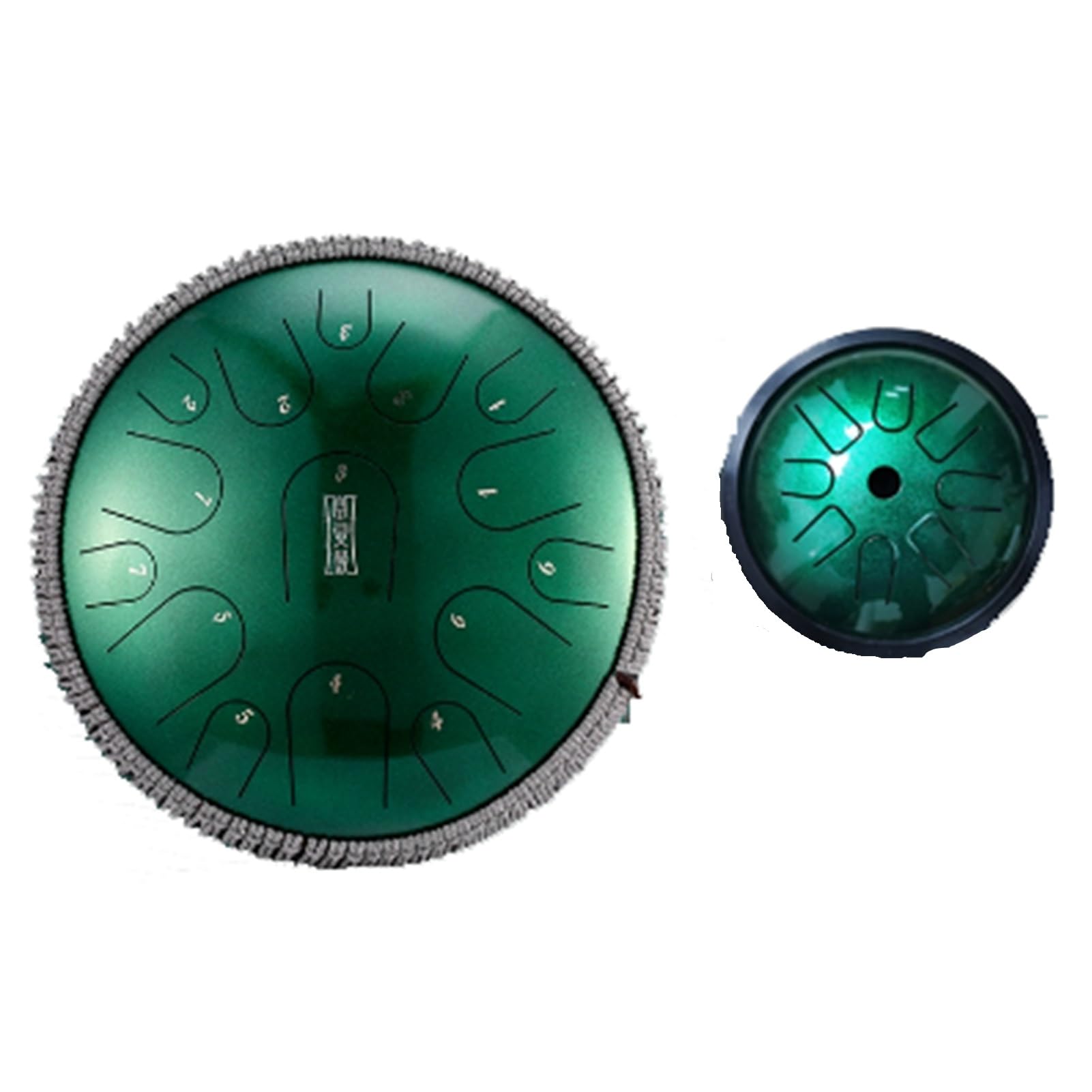 Steel Tongue Drum - 14 Inches 15 Notes D Major Hand Pan Drum For Adults Kids With Music