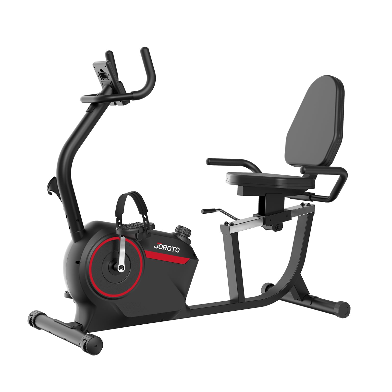 JOROTO JH30/JH30PRO domowy ergometr do leżenia, inteligentny magnetyczny rower do leżenia, rower treningowy, do użytku wewnątrz i na zewnątrz, obciążenie do 136 kg, wyświetlacz LCD, regulowane