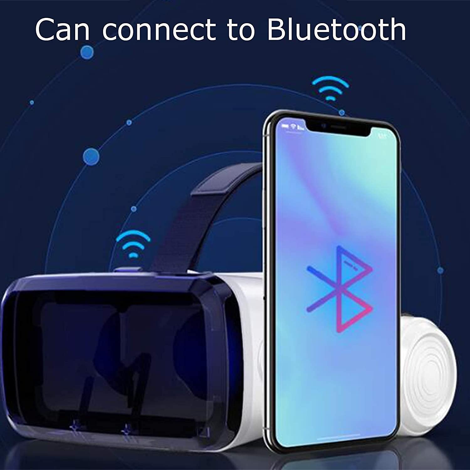 Occhiali VR, Console somatosensoriale Console Virtual Reality Smart all-in-One VR Games Auricolare con Pulsante Multifunzione Bluetooth Wireless