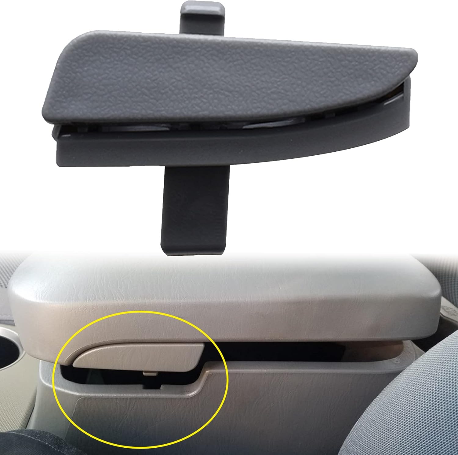 SEBLAFF Gray Center Console Latch Replacement for 2005 2006