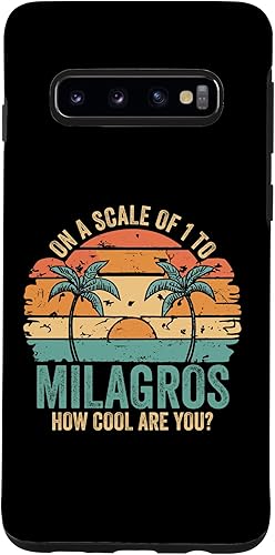 Galaxy S10 MILAGROS Cute Retro Girls Groovy MILAGROS Personalized Name Case