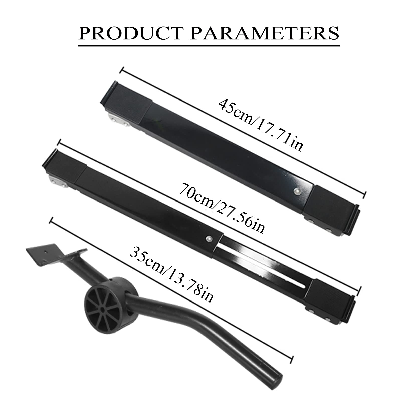 Base para Lavadora,Ajustable Soporte para Lavadora,Base para Lavadora Antivibracion,Soporte móvil portátil para Muebles de Alta Resistencia para Lavadora,Secadora,Negro,B