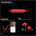 OnePlus Bullets Wireless Z3 in-Ear Neckband with 12.4mm Drivers, 3D Spatial Audio,10 mins Charge for 27 hrs Playback, AI Call Noise Cancellation, 4 EQ preset, Dynamic bass Enhancement & BT5.4 gallery image