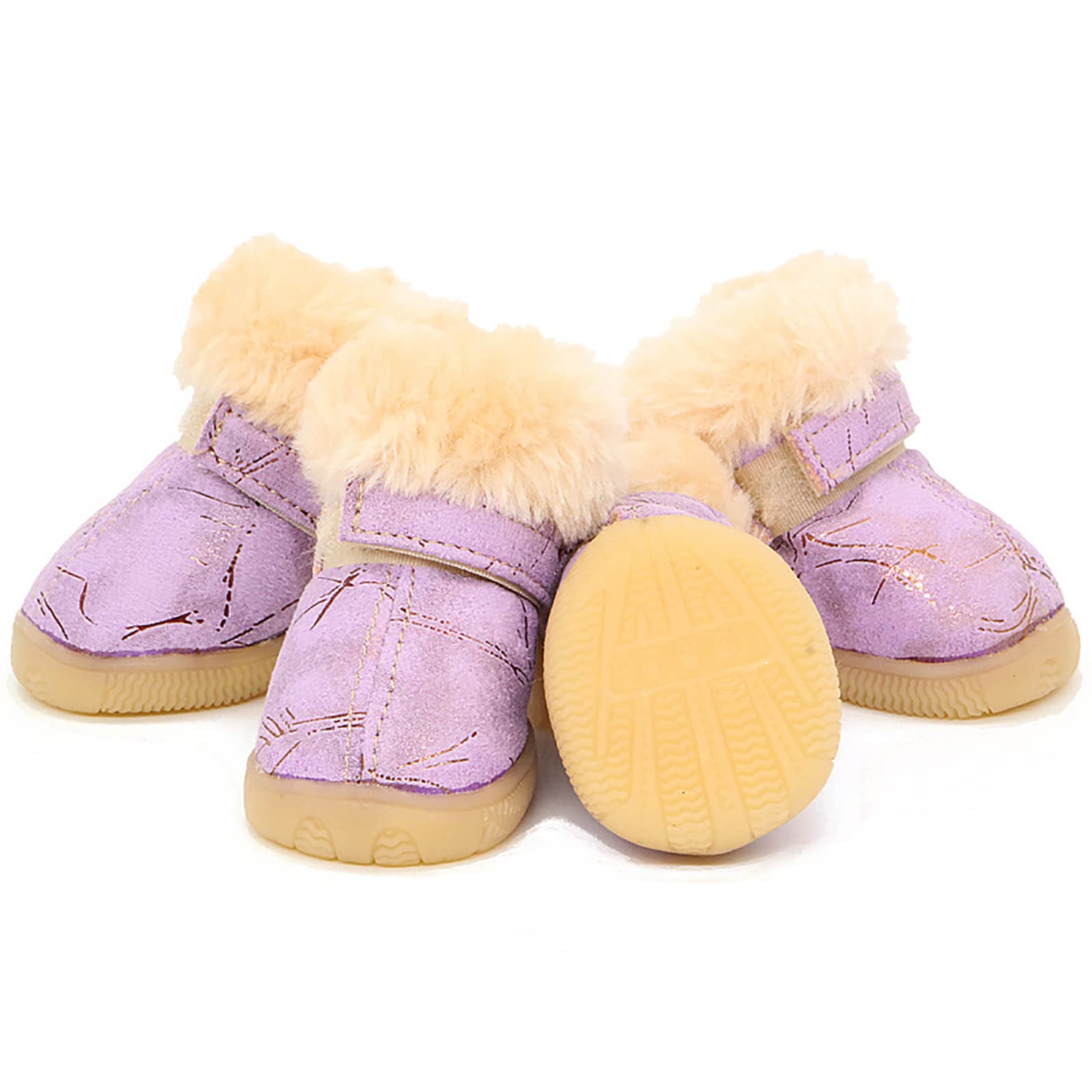 Chaussures de Chien Bottes Chien Chaussure Chien Imperméables pour Petit Moyen Grand Chien Chaussures pour Chiens 4 Pcs