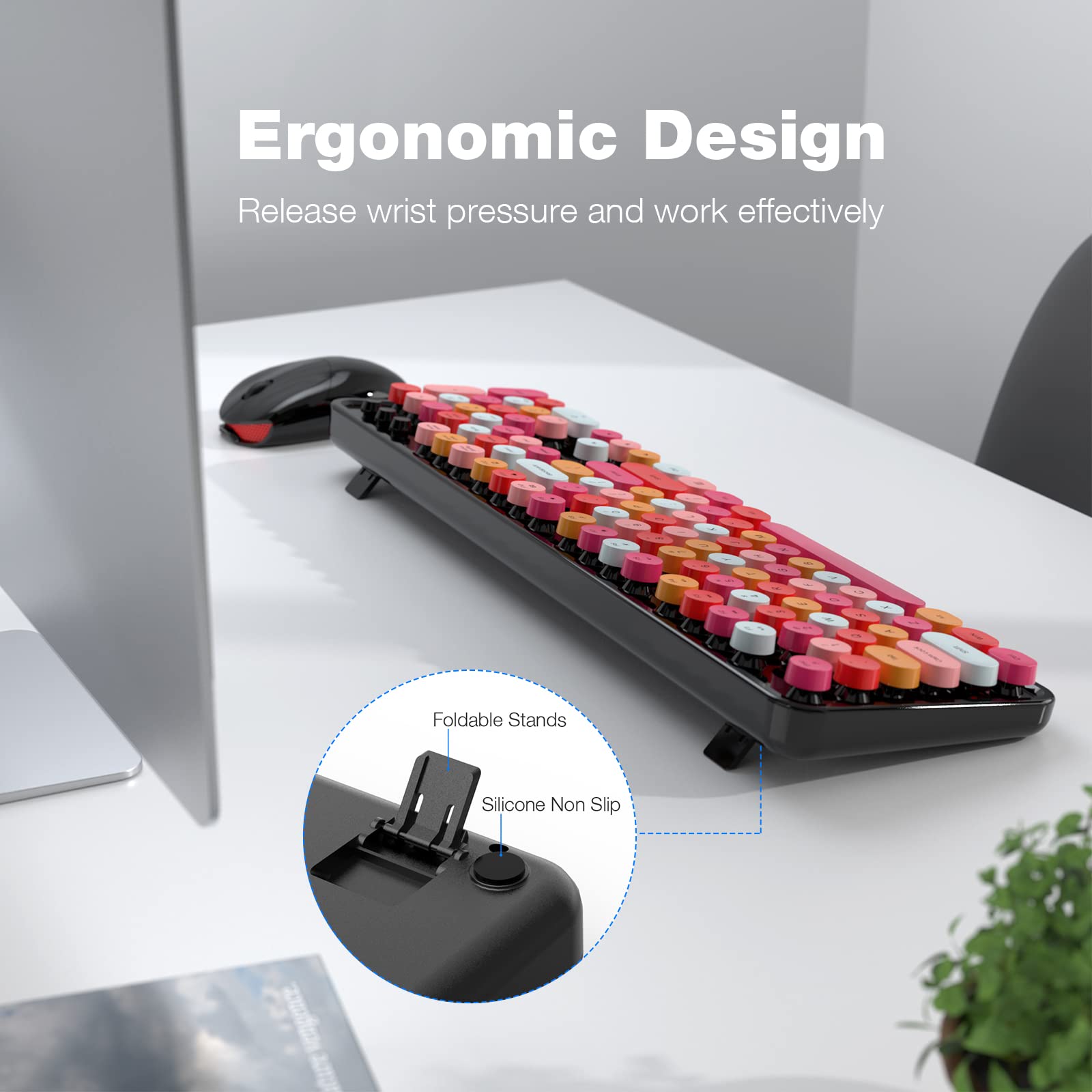 BIIOONES 1000 DPI przewodowa mysz USB, mysz oburęczna, kompatybilna z komputerem PC/Mac/Laptop-174