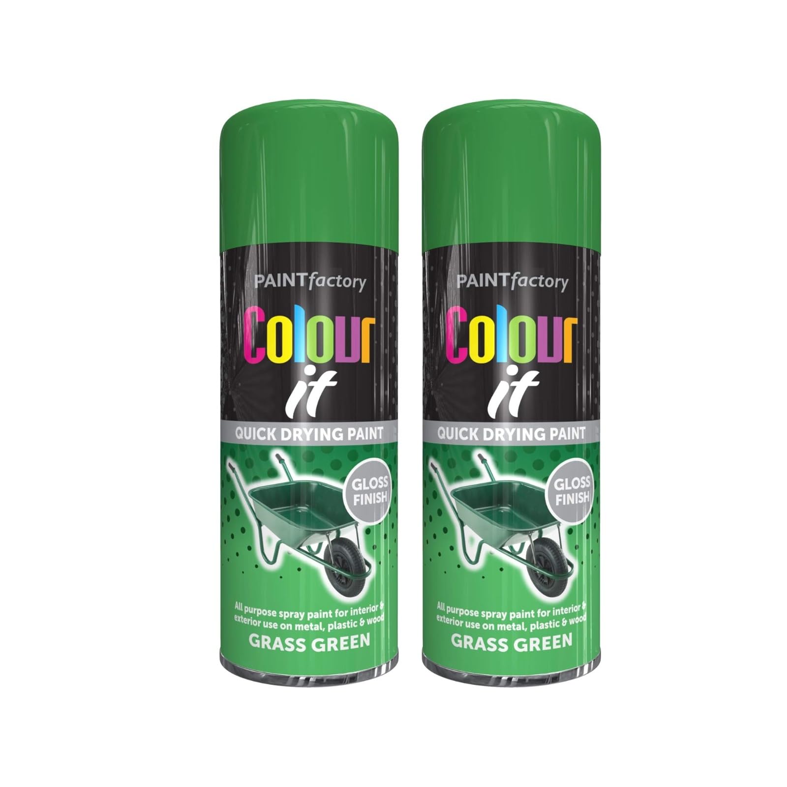 YSAMAX Green Spray Paint, Fast-Drying Formula, Sleek And Professional Appearance, Compact And Easy To Handle, Provides A Tough Protective Layer, 250ML, (2PCS)