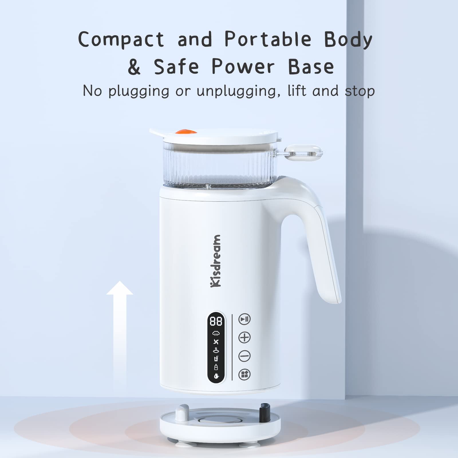 Cuocipappa Mixer Multifunzione 6-in-1 per Bébé - Vapore, Mixer, Latte Caldo, Zuppa, Succo