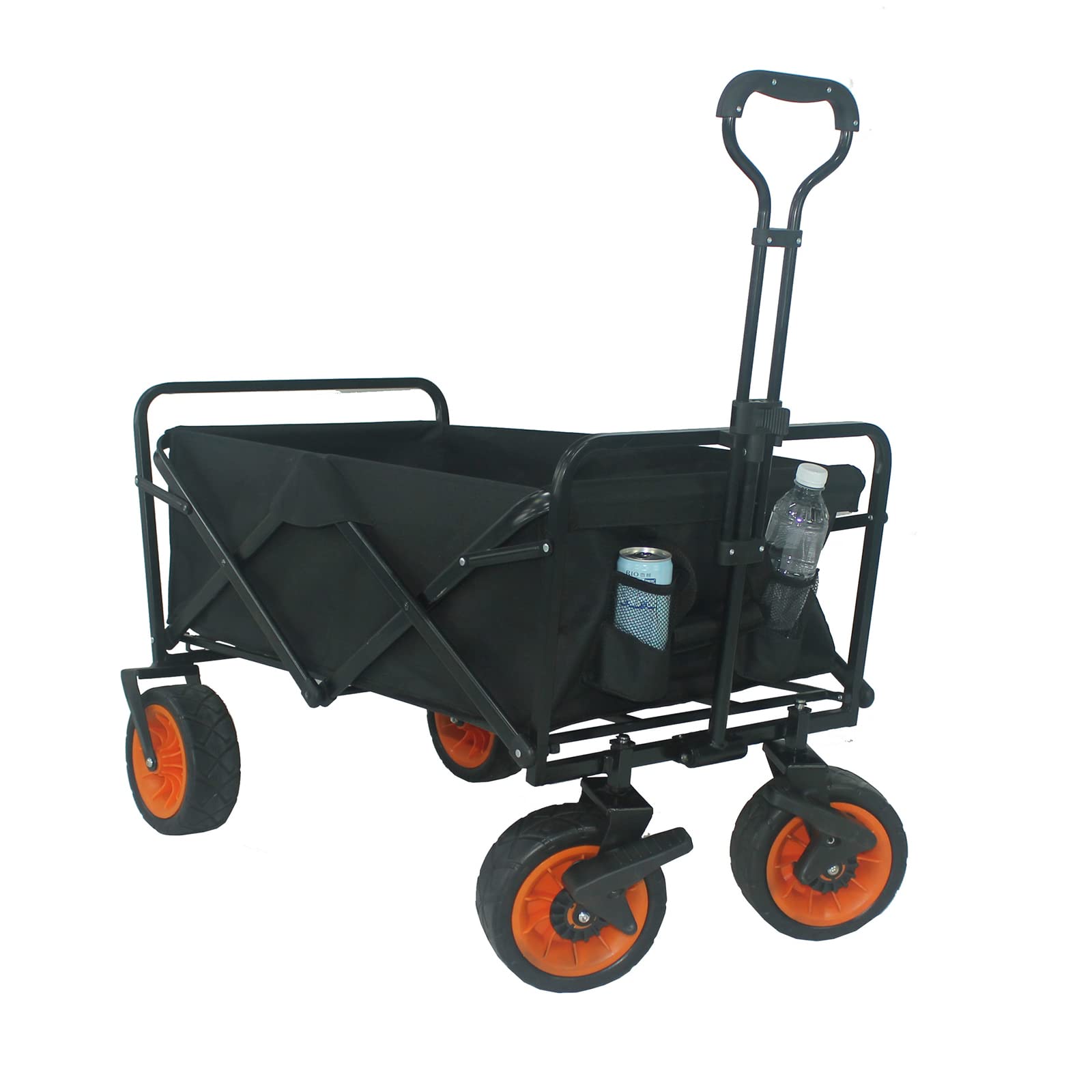 Chariot de jardin pliable pour camping et plage | Charge 80 kg
