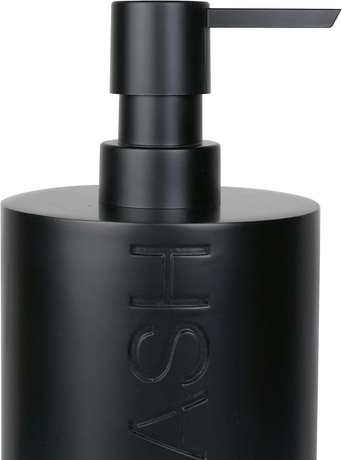 Matte Black Body Wash Dispenser Luxurious Refillable Pump Bottle with Embossed Text, Durable Construction for Bathroom and Shower - Image 7