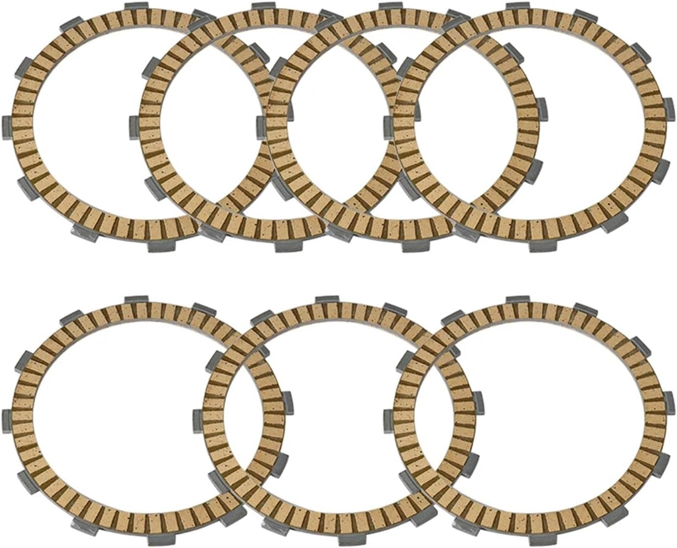Clutch Friction Disc Plate Kit for HA CBR1100XX Blackbird, CB1100, CB1100SF - OEM Compatible Replacement Parts
