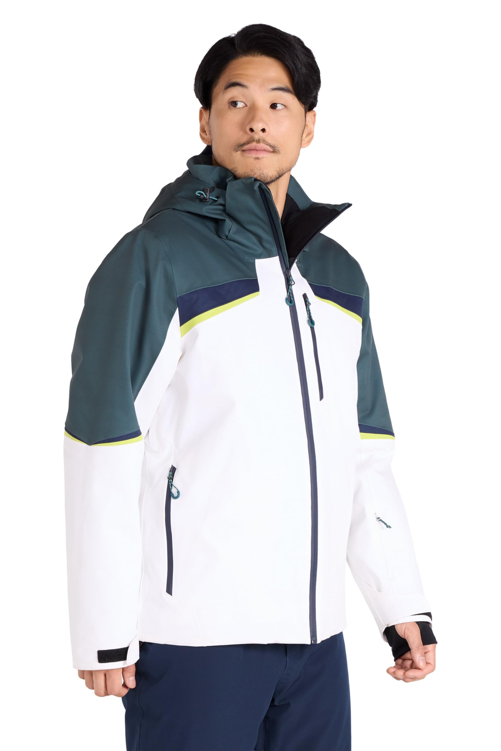 Mountain Warehouse Leo Mens Extreme Waterproof Ski Jacket Dark Teal S