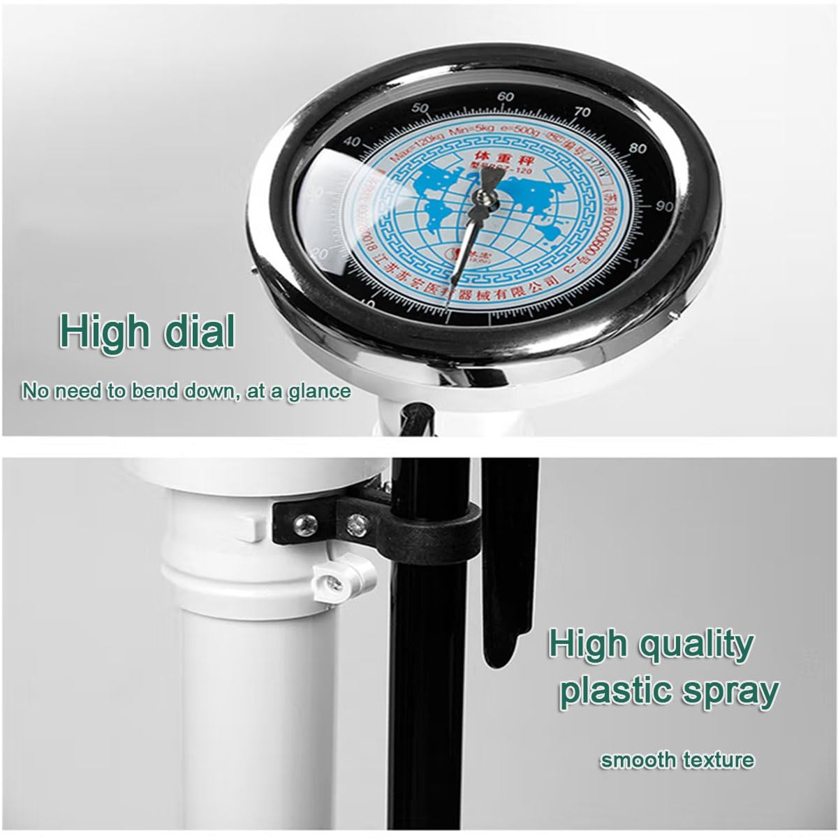 Báscula Digital para Medir La Altura, Báscula Médica con Tallímetro Mecánico, Altímetro De 70 A 190 Cm para Una Medición Precisa De La Altura.