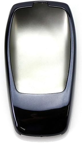 Miniatura 6 de iJDMTOY Funda protectora para llavero de TPU con acabado cromado negro compatible con Mercedes Clase E 2017 en adelante, Clase S 2018 en adelante,