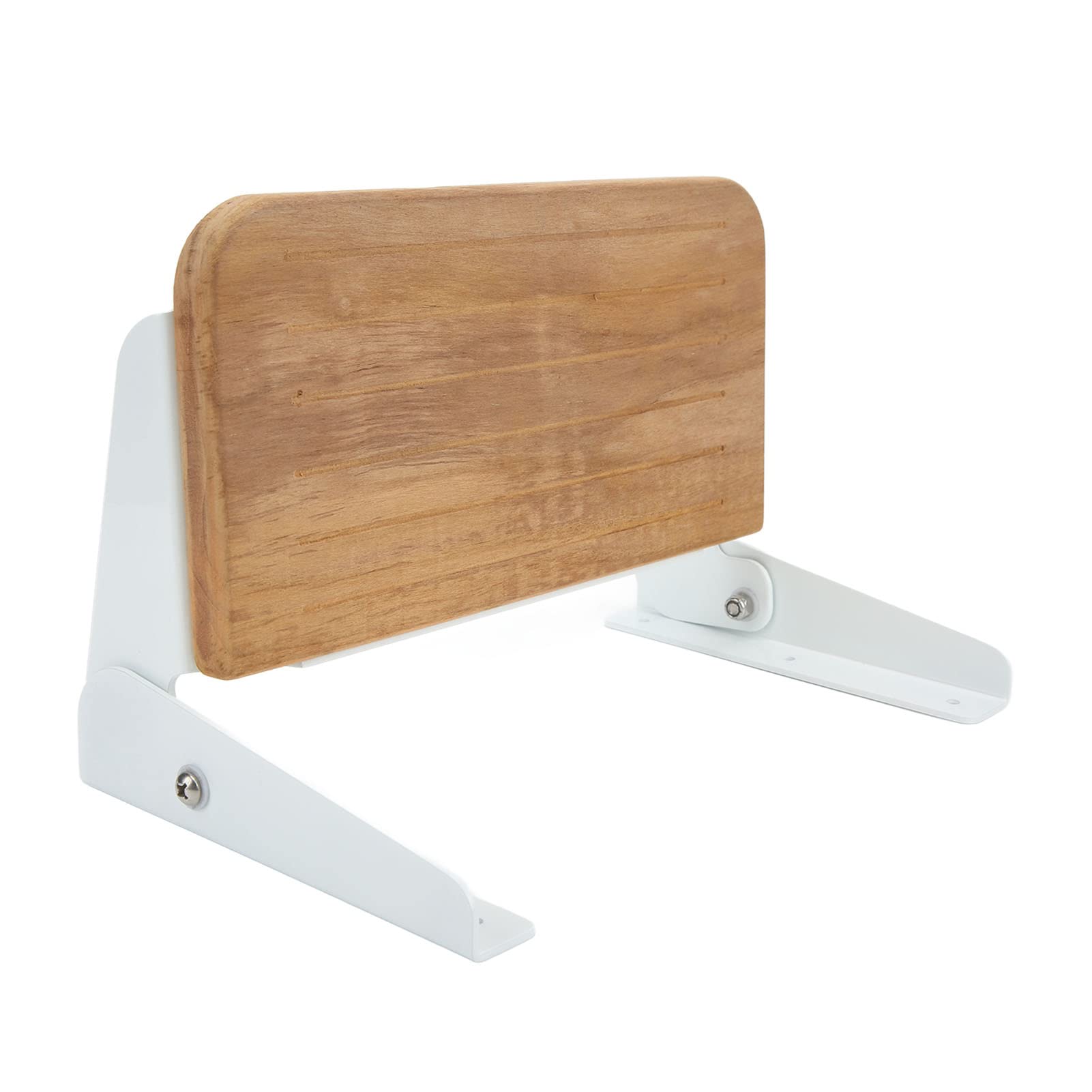 BRRNOO Ducha Plegable de Madera de Teca Montada en la Pared, Diseño de Grado Marino, Ideal para Yates, Casas Rodantes, Baños