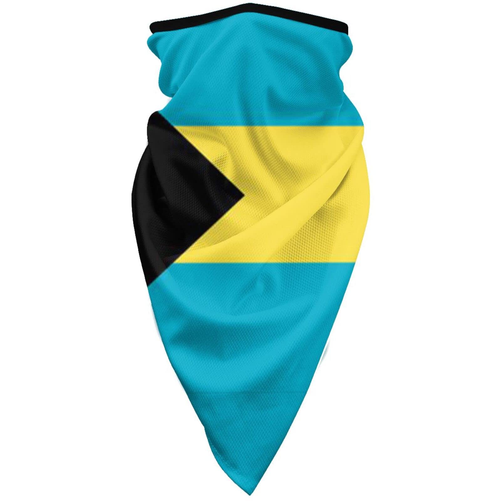 Bahamas Flag Windproof Sports Face Mask Suitable for Motorcycle Mask Balaclava Outdoor Riding Scarf
