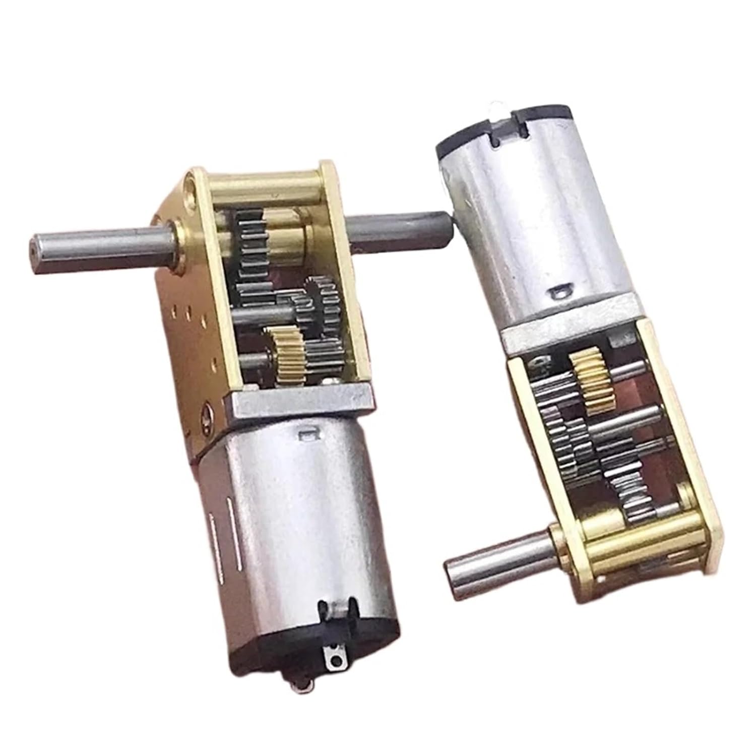 1pcs Turboworm1218- N20 All Metal Gear Motor Biaxial Micro Gearbox Reduction Motor DC 3V 6V 12V(Double axis,3V 30rpm)