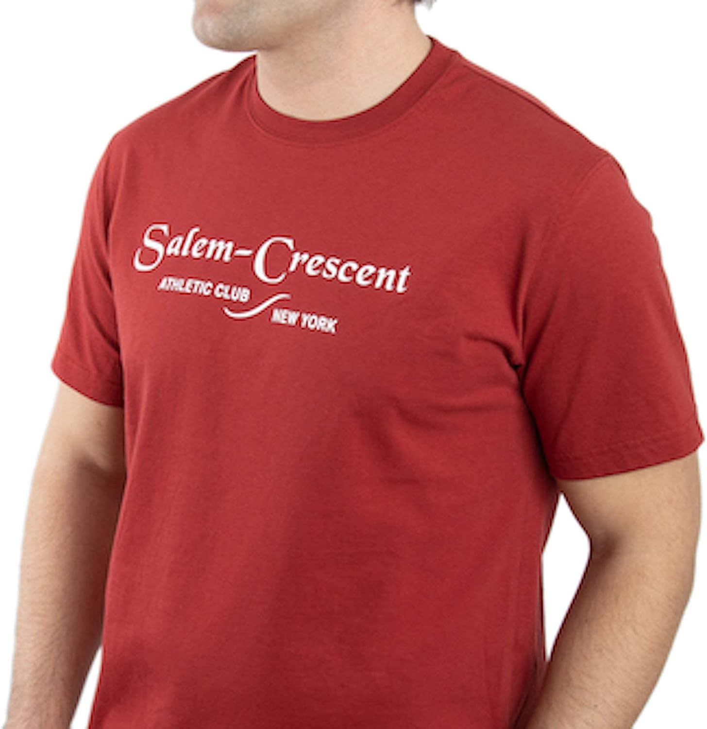 Salem Crescent Athletic Club T-Shirt - Vintage Boxing Apparel Workout Tees - Harvest Red