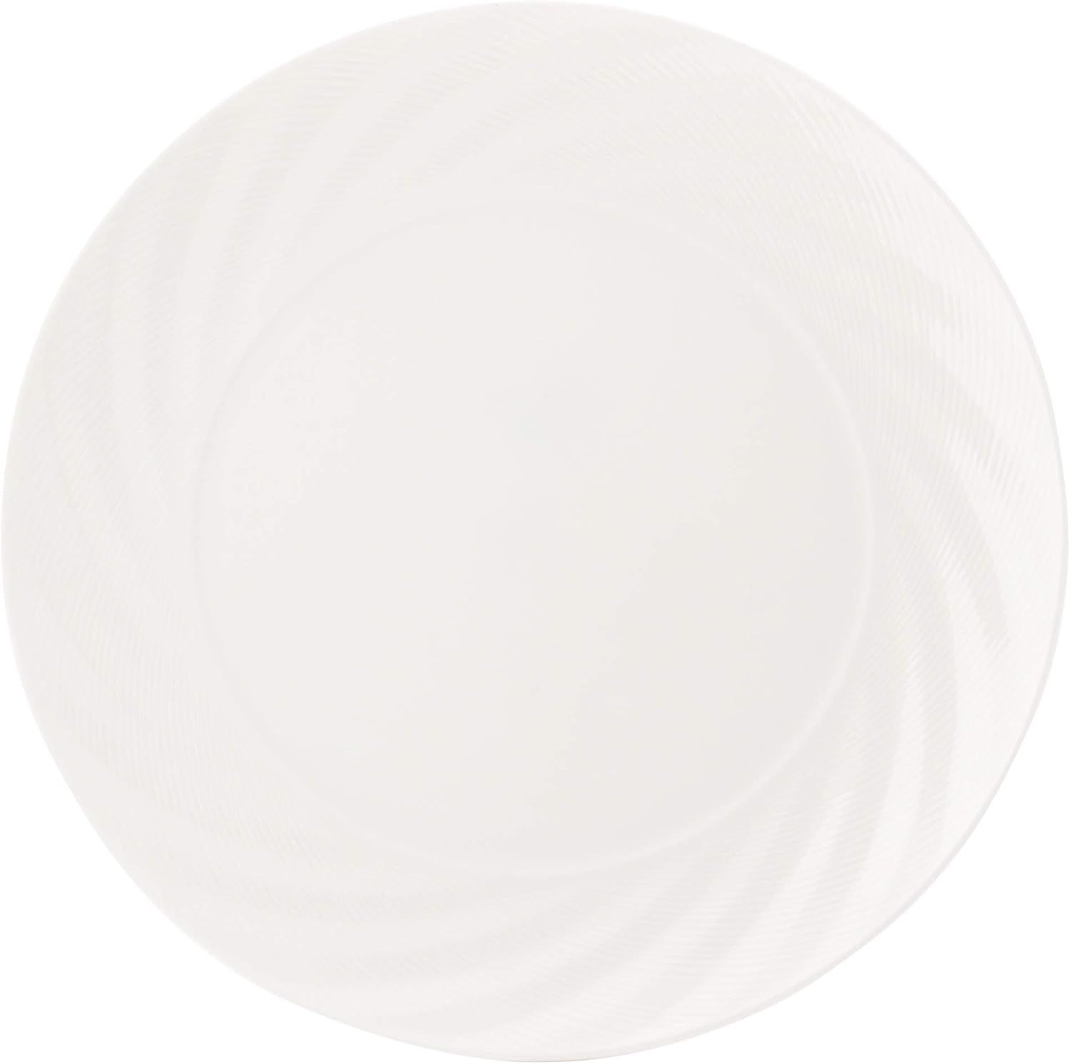 Narumi 51800-5822 Plate, Sense White, 9.8 inches (25 cm), Dinner, Microwave Warming and Dishwasher Safe