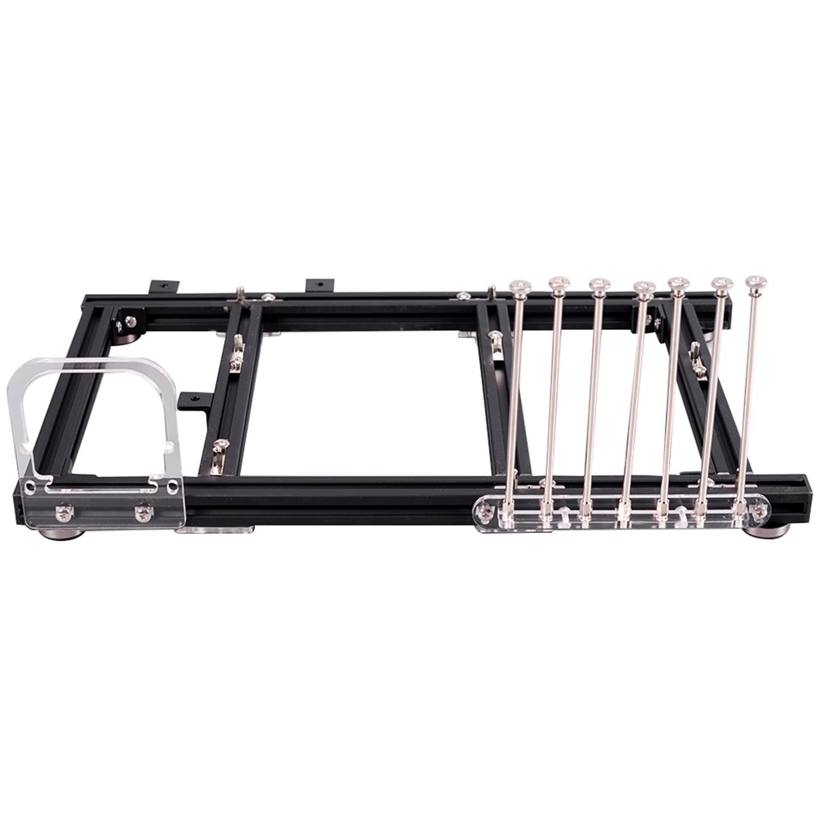 Generic Obudowa Komputera ATX DIY Otwarta Rama Stop Aluminium Lekka Platforma Testowa do Podkręcania Czarna