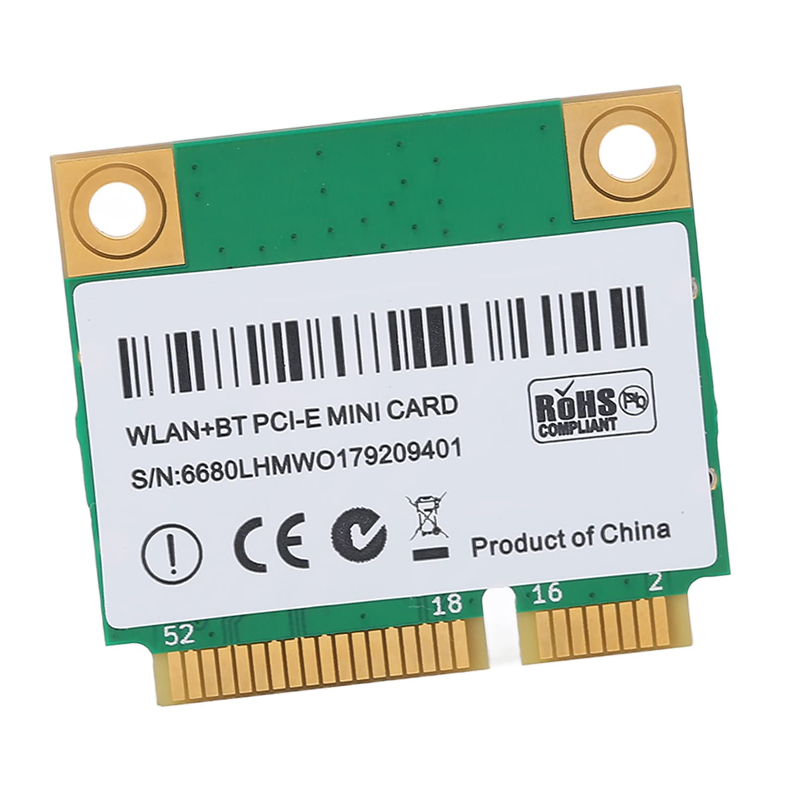 AX210 5374M WIFI 6E 5G Scheda di Rete Cordless Interna Gigabit a Tripla Banda, MINIPCIE 5.2 BT, Porta Mini PCIE, Tecnologia MU MIMO