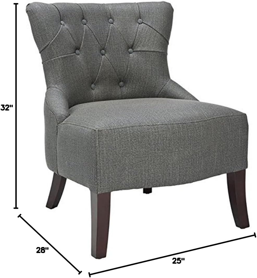 Safavieh Hudson Collection Johnny Linen Side Chair, Grey