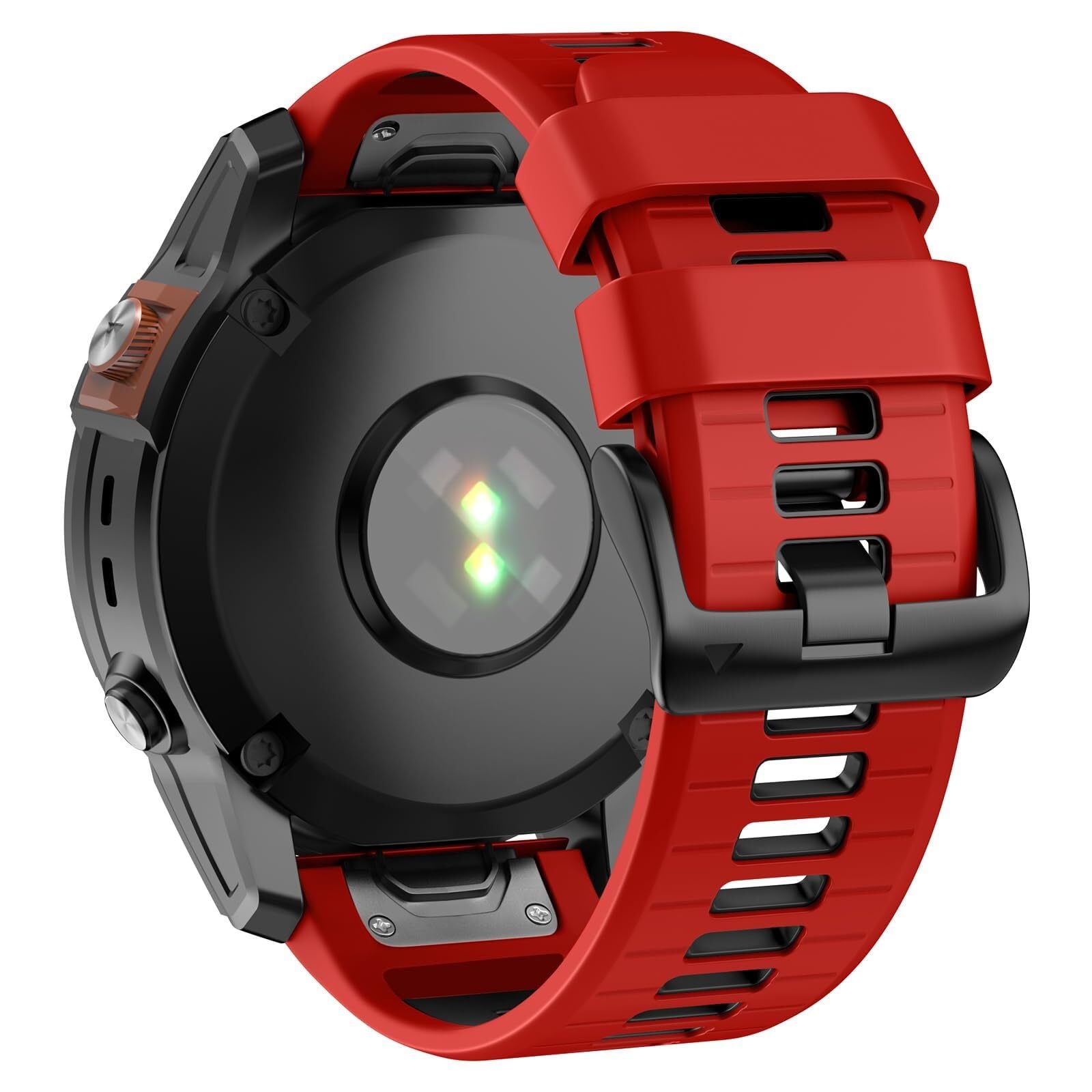 Pasek do zegarka Garmin Fenix 7 Pro / Fenix 7 / Fenix 6 / Fenix 6 Pro / Fenix 5 / Epix Pro 47 mm, 22 mm, silikonowy pasek zastępczy QuickFit do Garmin Forerunner 965 / 955 / 945 / 935
