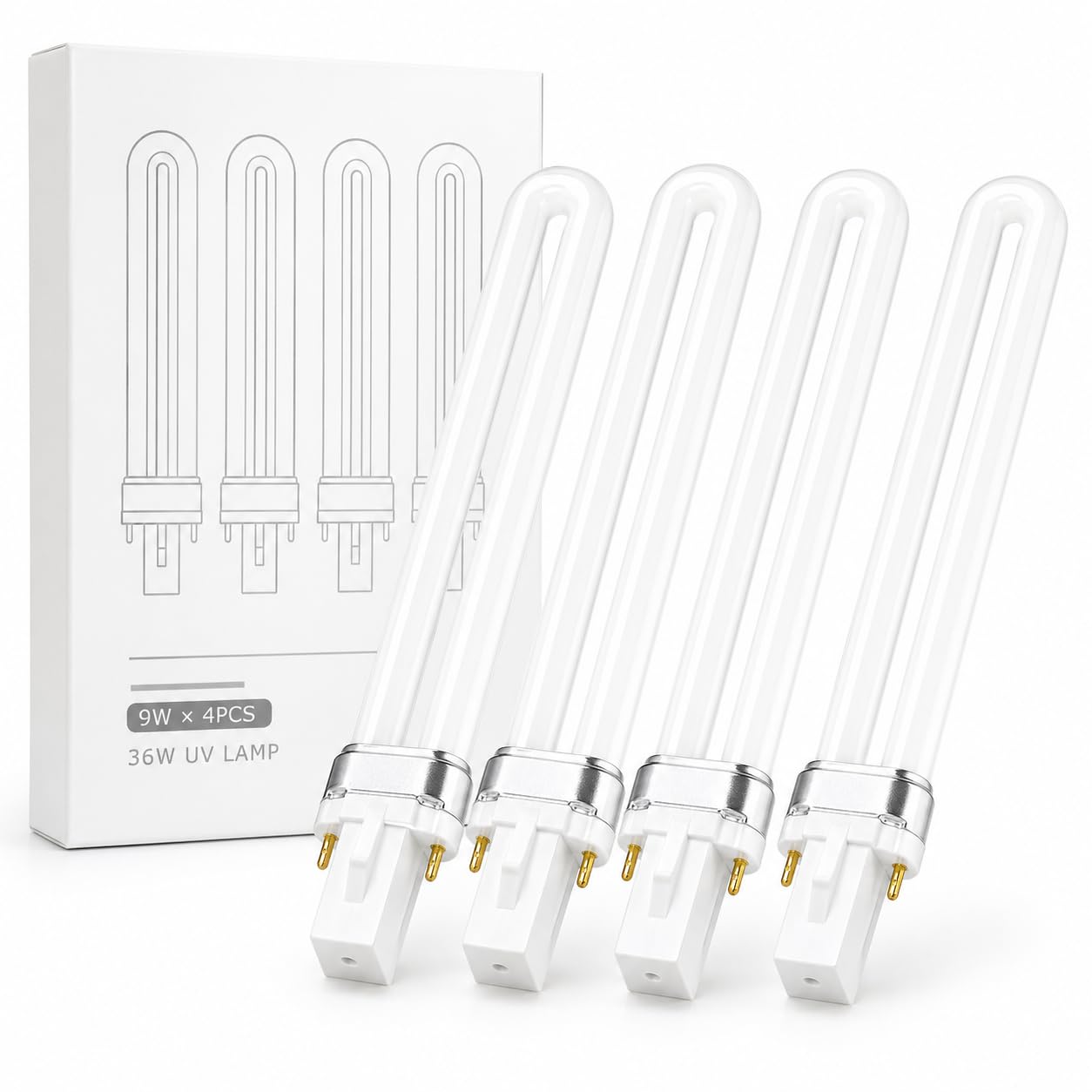 Amazon.co.jp: Pellforia UVライト レジン用 36W UVランプ 4本セット