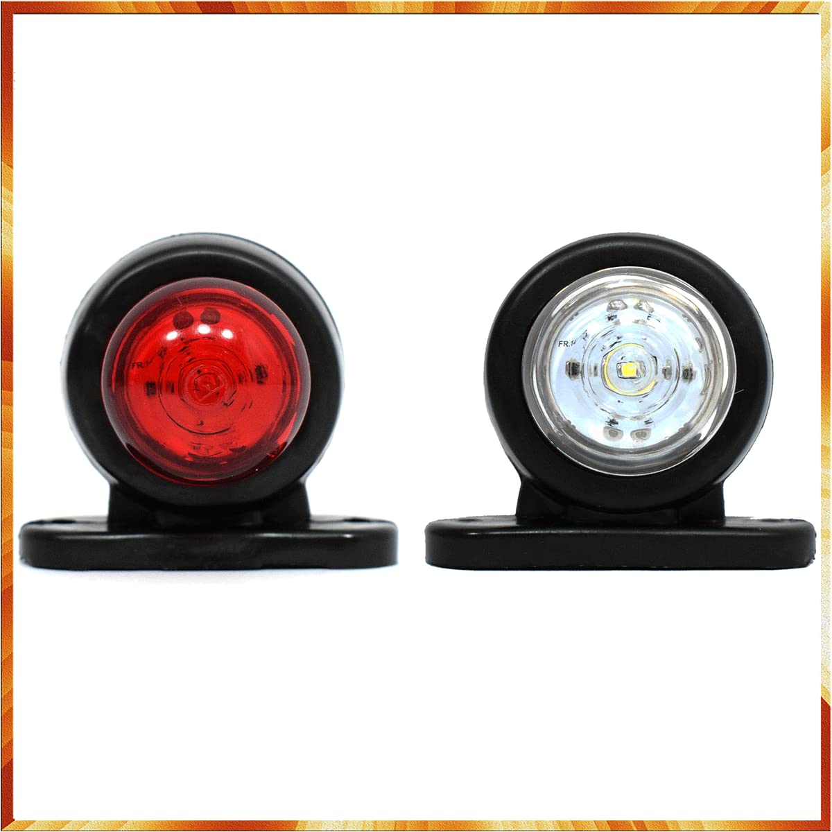 2X LED Laterali Luci Indicatore Gomme Lampada Rimorchio