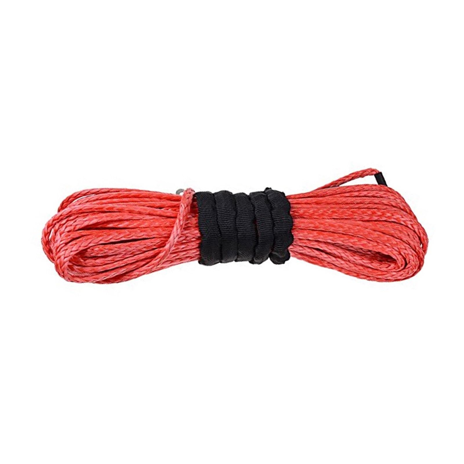 Winch Rope, 5/16" X 100' Blue Synthetic Winch Line Cable Rope 13000+ LBs with Sheath (ATV UTV 4X4 4WD Offroad)(Rosso)