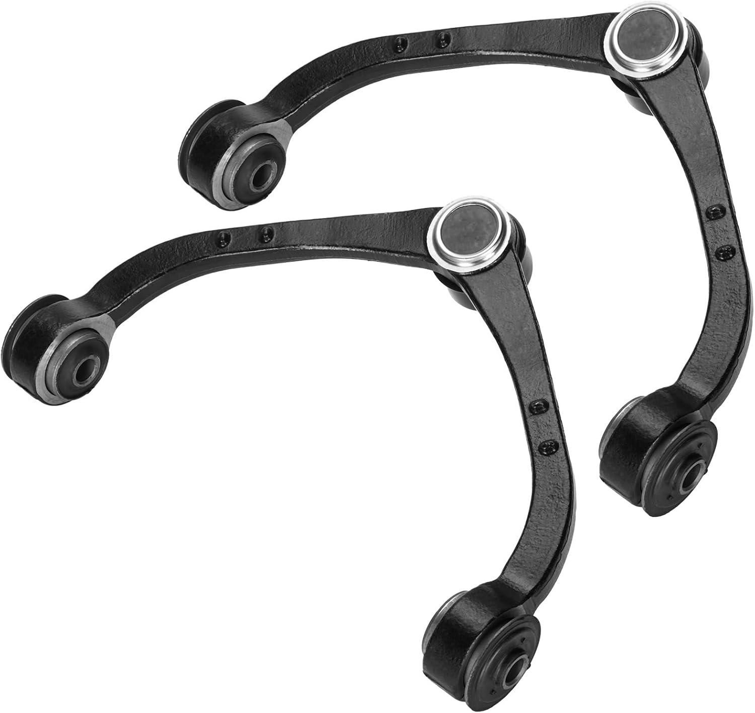 Front Upper Control Arms with Ball Joints + Sway Bars Link + Tie Rods End Replacement for Dodge Dakota Mitsubishi Raider 10 pcs Set