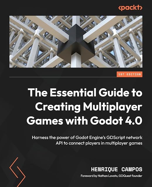 Portada de The Essential Guide to Creating Multiplayer Games with Godot 4.0: Harness the power of Godot Engine's GDScript network API to connect players in multiplayer games