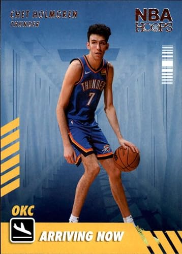 2022-23 Panini NBA Hoops Arriving Now #2 Chet Holmgren Oklahoma City Thunder Retail Exclusive Insert Basketball Card