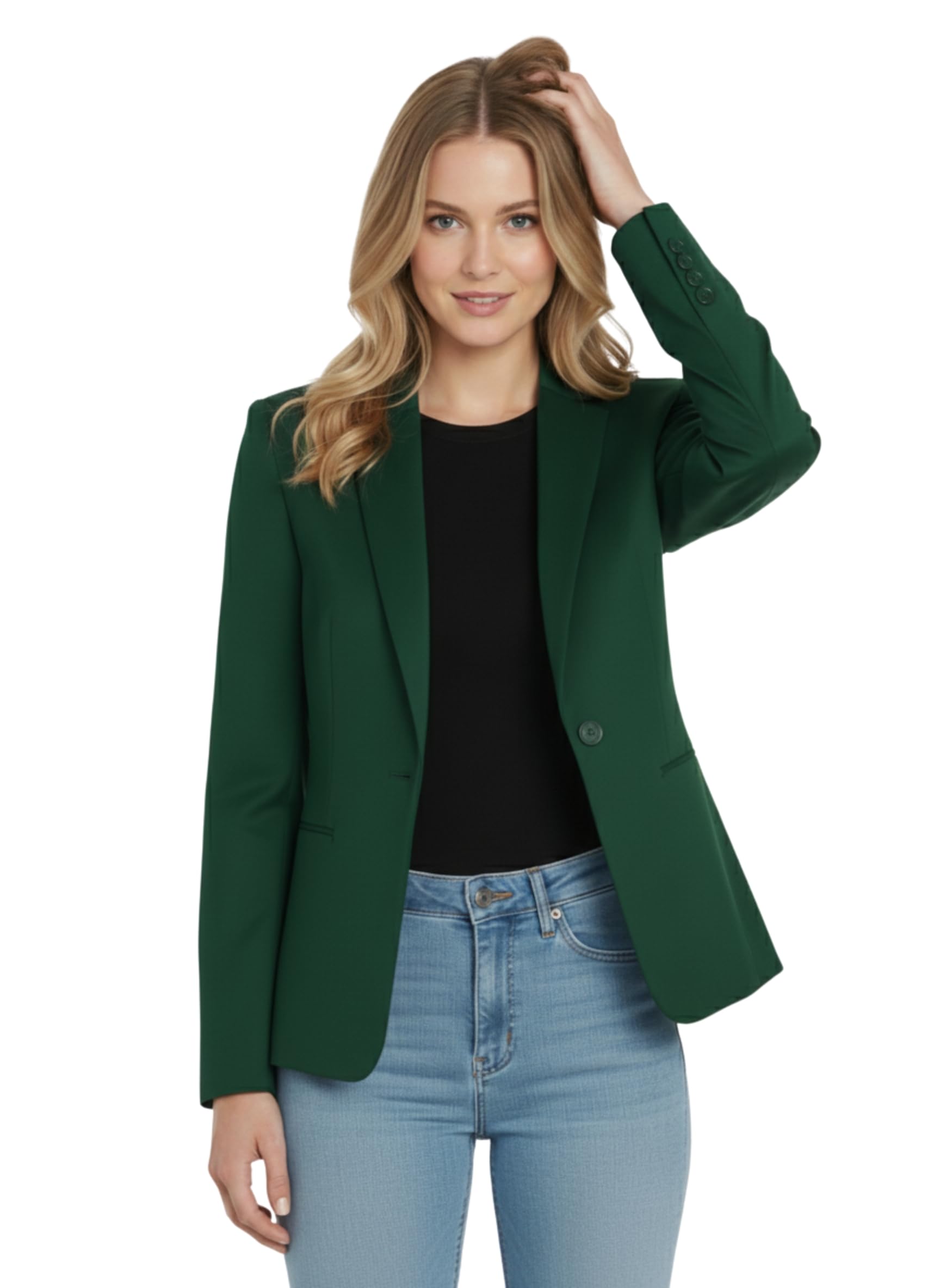 ROCKSY Smart Casual Formal Blazer for Women, Regular Fit Stylish Blazer for Women