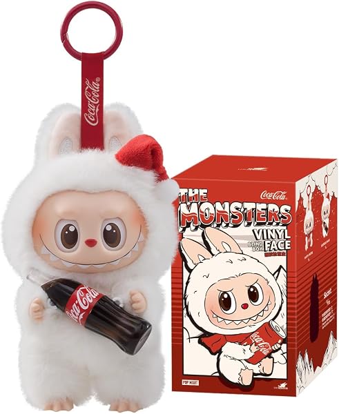 POP MART THE Monsters COCA-COLA Series-Vinyl Face Plush Pendant 1PC,Figuren-Überraschungsbox, Plüschpuppe, Kunst, zufällige Actionfigur, Sammlerstücke - 1