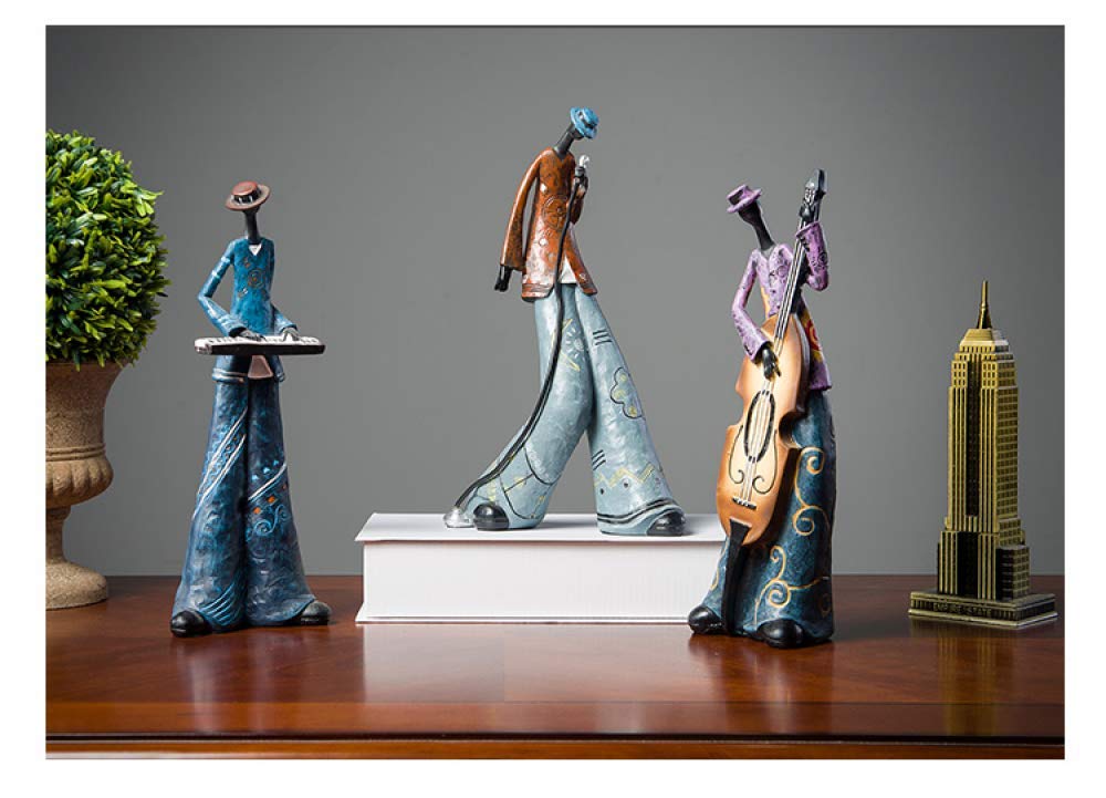 Busto Sculture Fatte A Mano, Rock Band Music Art Character Model, Figure Creative Scultura Ornamenti Art Music Rock Band Crafts Ornamenti per La Decorazione della Casa-A