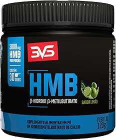 3VS Nutrition HMB 3000mg por Porção - Beta-Hidroxi Beta-Metilbutirato de Cálcio 120g 30 Doses Sabor Limão