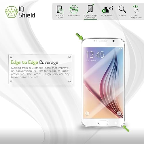 Miniatura 13 de IQShield Paquete de 2 protectores de pantalla para Samsung Galaxy S22 Plus/S22+Plus 5G, fácil instalación, desbloqueo de huellas dactilares