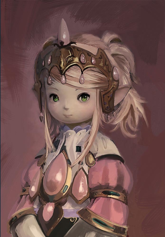 Printing Pira - Final Fantasy XIV Online Sutanna Nanamo Ul Namo Poitrait Poster, A Realm Reborn, Heavensward, Stormblood PS4 PC Game (24x36)