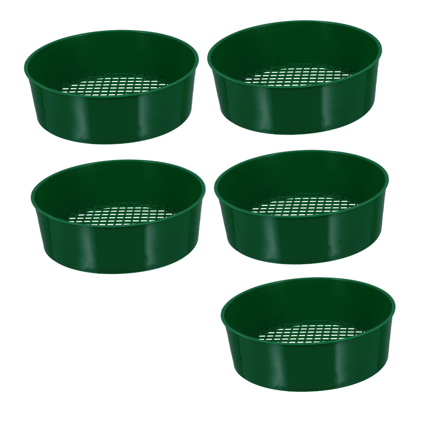 OFFSCH Garden Compost Sieve 5pcs Plastic Sieve Mesh Garden Tool for Soil Grading and Stone Removal Random Style