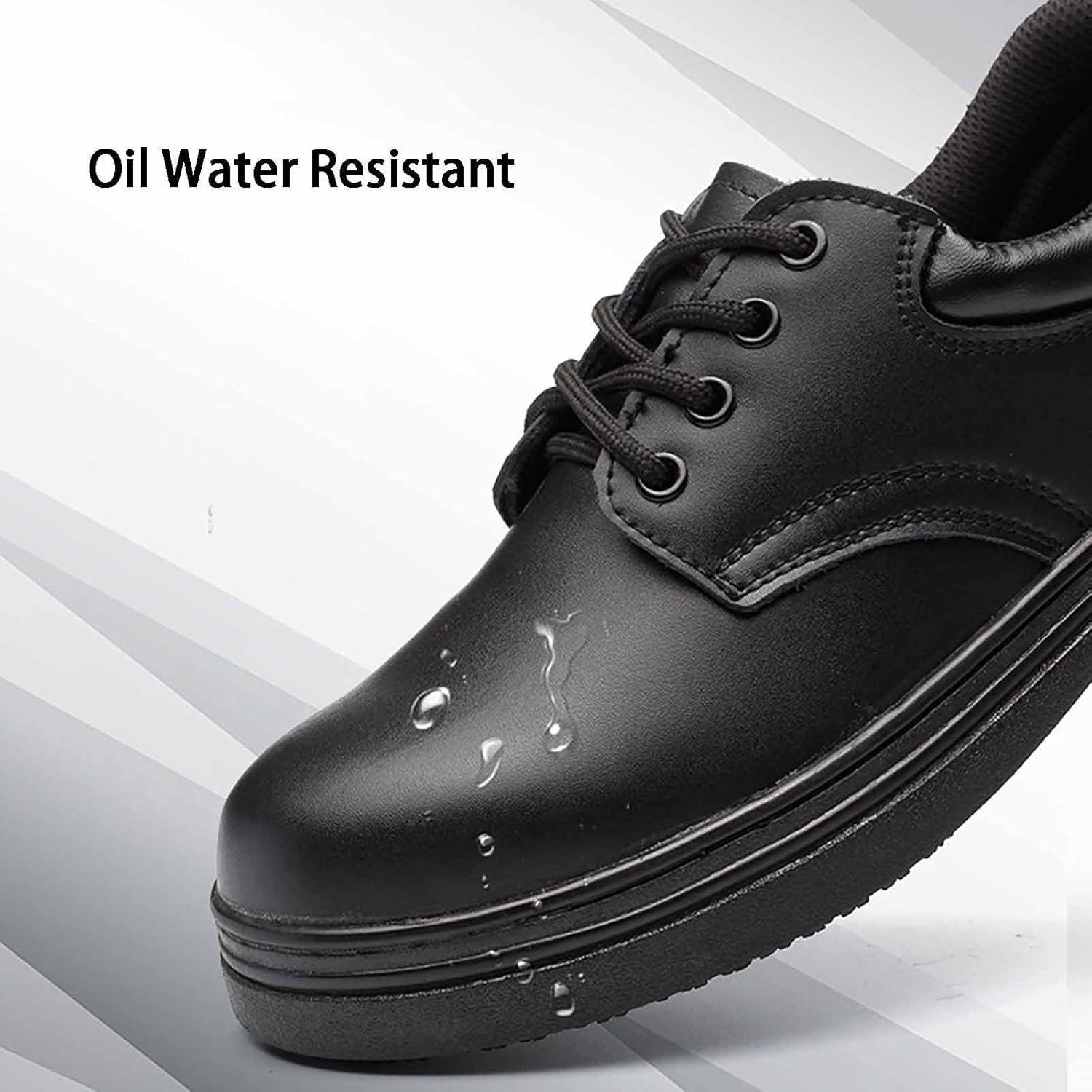 Menu Ristorante Scarpe Da Cucina Uomo Antiscivolo Resistenti All'olio - In Sintetico, Taglie 6.5-12 Ciabatte Per - Foto 6