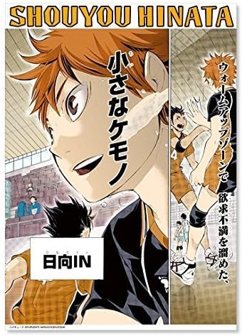 Amazon ハイキュー 名場面ポスター 日向翔陽 原作柄 ポスター 古舘春一 ハイキュー 日向 おもちゃ おもちゃ