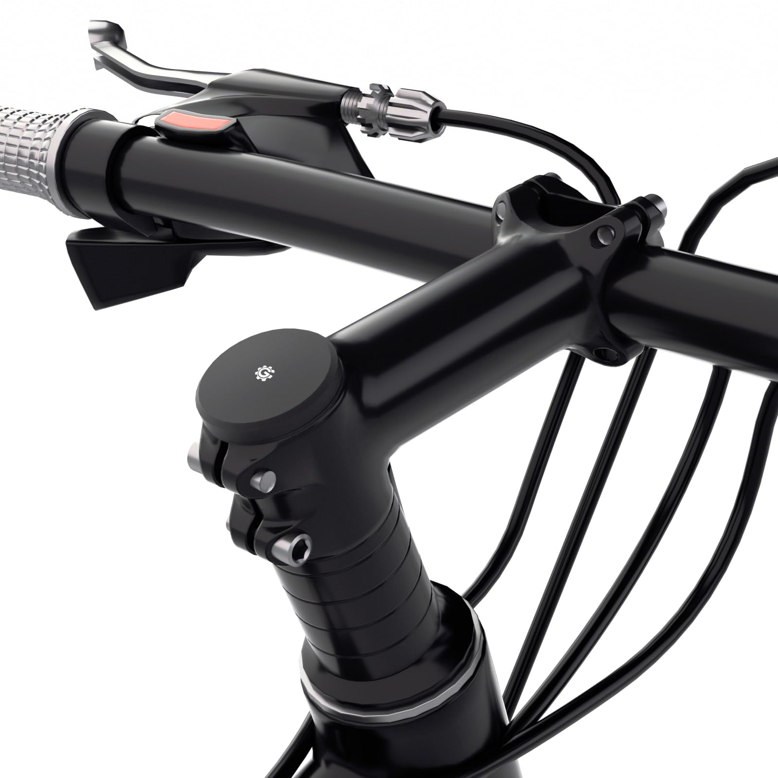 GRQUSTO Bike Airtag Holder Mount Hidden - Anti Theft Bike GPS Tracker Airtag Holder, Waterproof Bike Stem Cap Mount Accessories with Headset Cap Size 1-1/8