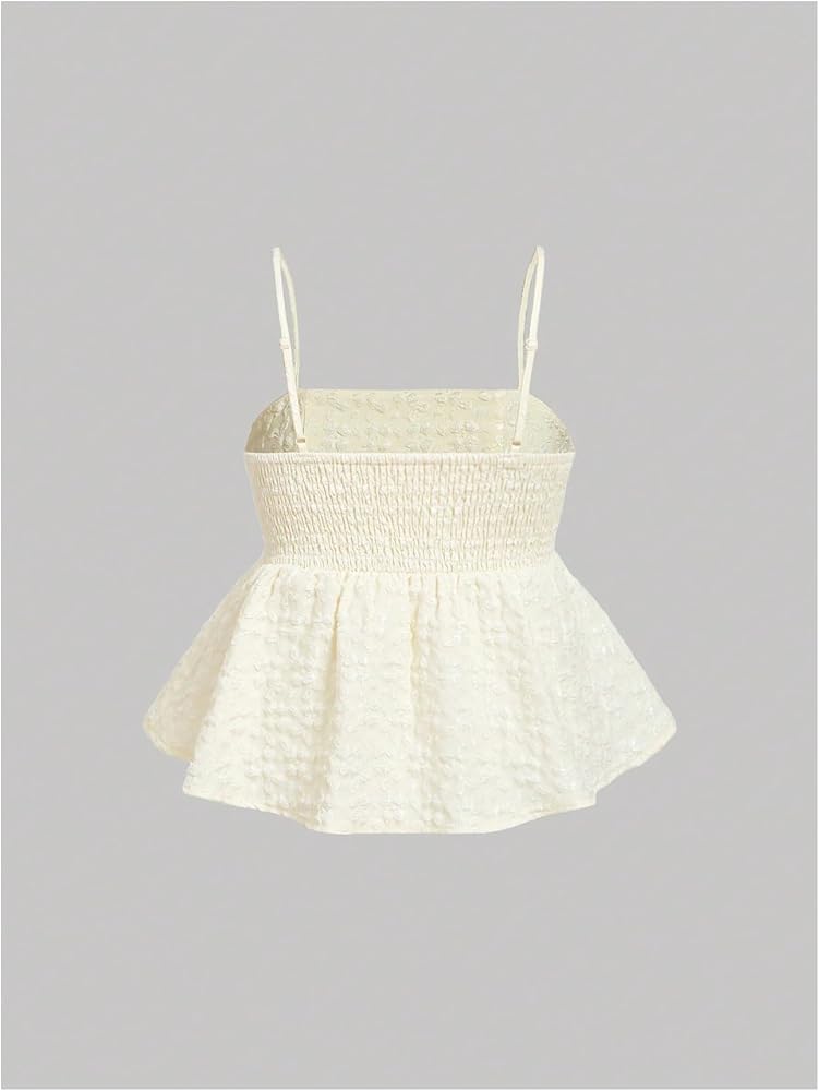 SOLY HUX Peplum Top for Women Y2k Cute Going Out Crop Tank Tops