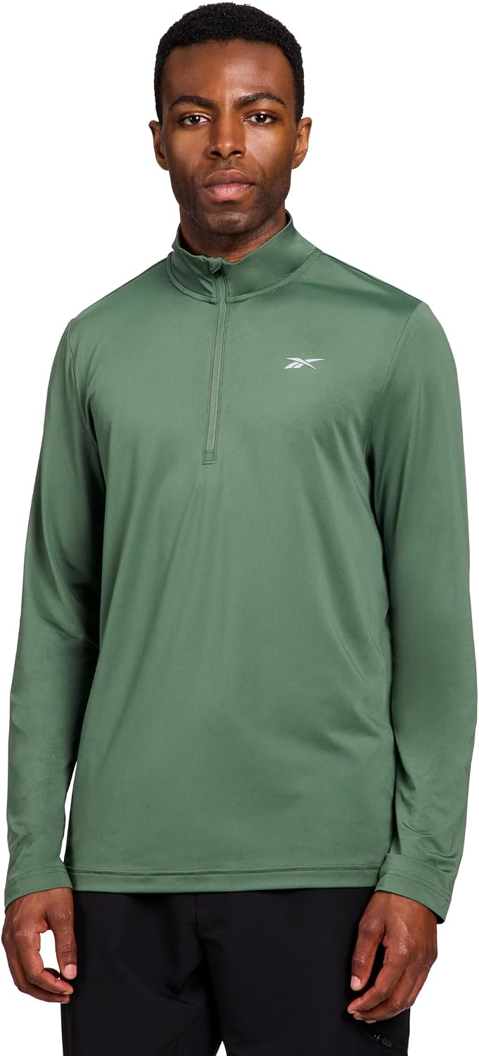 Reebok Energy Men's Long Sleeve Performance 1/4 Zip Top