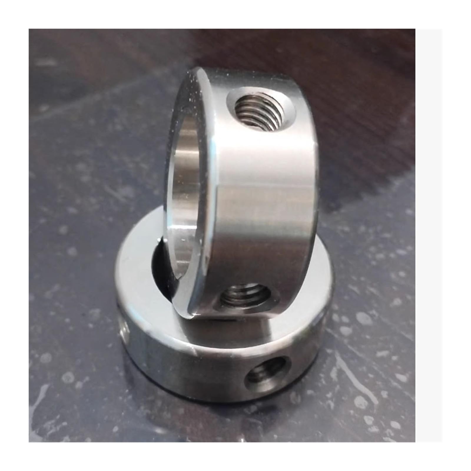 Collare limite asse ottico, vite di fissaggio a doppio foro singolo | Anello elastico esterno(Double screw hole,2pcs 6 x12 x8 xM4)