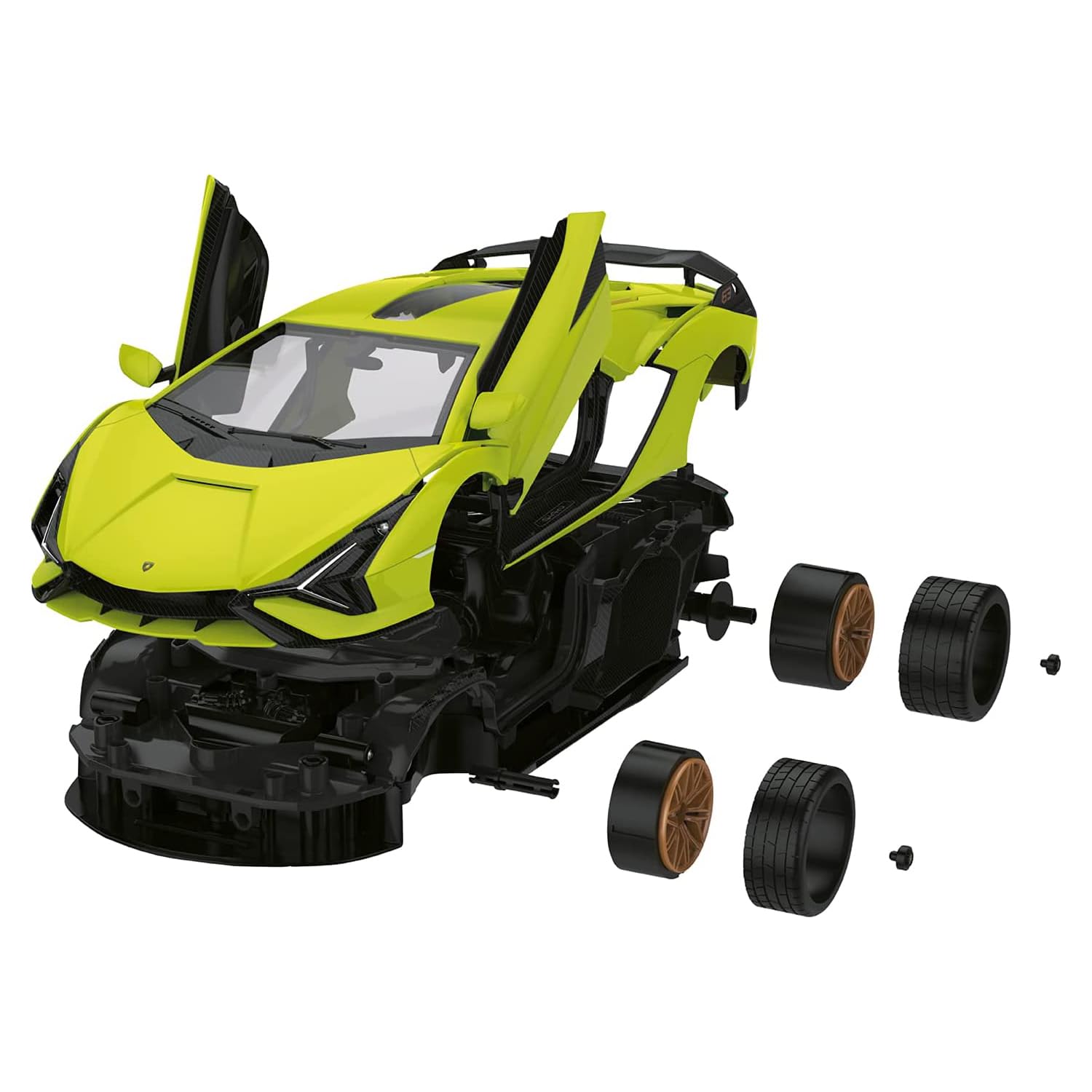 Mondo RC Kit Lamborghini Sian, Speed 8 km/h, 1:18 Scale, Green, 63692