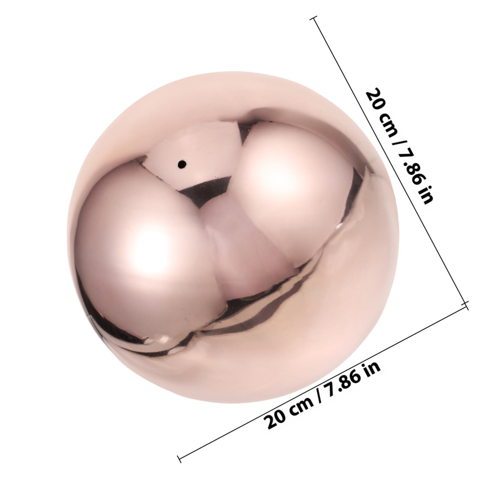 SOLUSTRE Sfera Riflettente in Acciaio Inossidabile Lucida e Resistente per Esterni, Palla Decorativa da Giardino Finitura Lucida e Design Elegante per Cortile